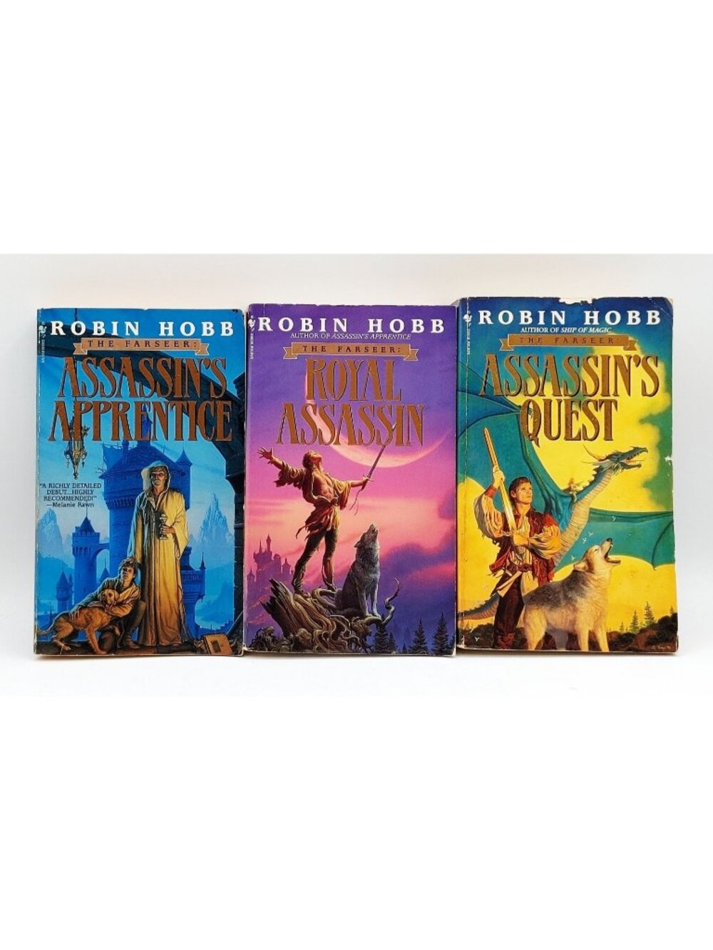 THE FARSEER TRILOGY Robin Hobbs Lot of 3 Paperback Books Vintage 90s